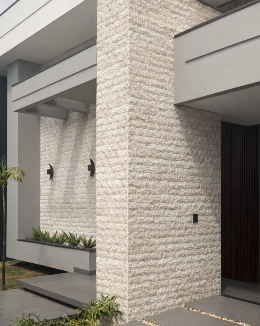 Travertino Rockface: aplicação